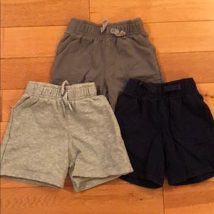 Set of three sweat shorts